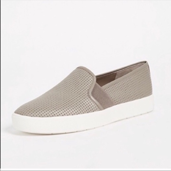 Vince Blair 5 Perforated Slip-On Sneaker - Taupe 7 - Picture 1 of 5